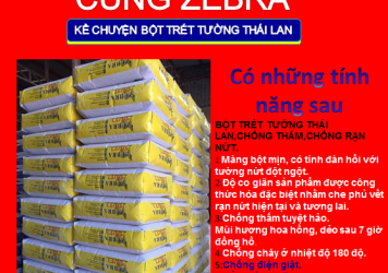 BỘT TRÉT TƯỜNG THÁI LAN|CHỐNG THẤM|CHỐNG RẠN NỨT|NỘI THẤT|NGOẠI THẤT: